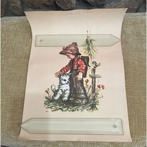 Four vintage Hummel photos on paper